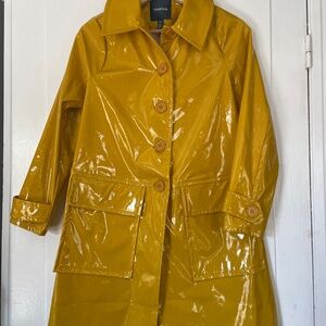 Modcloth Drops of Sunshine Raincoat XS Yellow